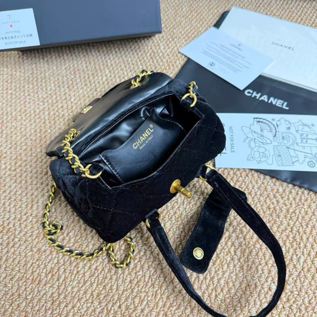 Velvet mini Bowling Bag