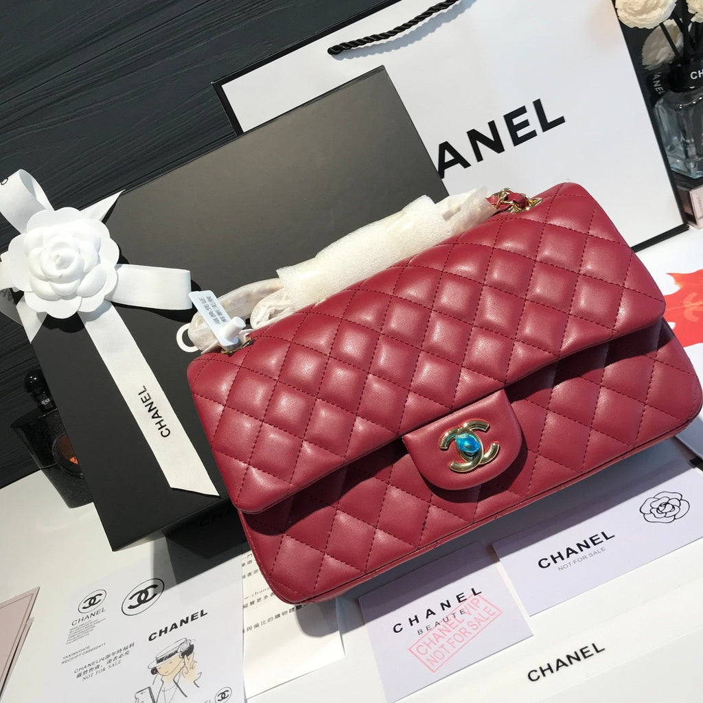 Got red Lamb skin CF 25 with Silver Lovely Pink Cherry