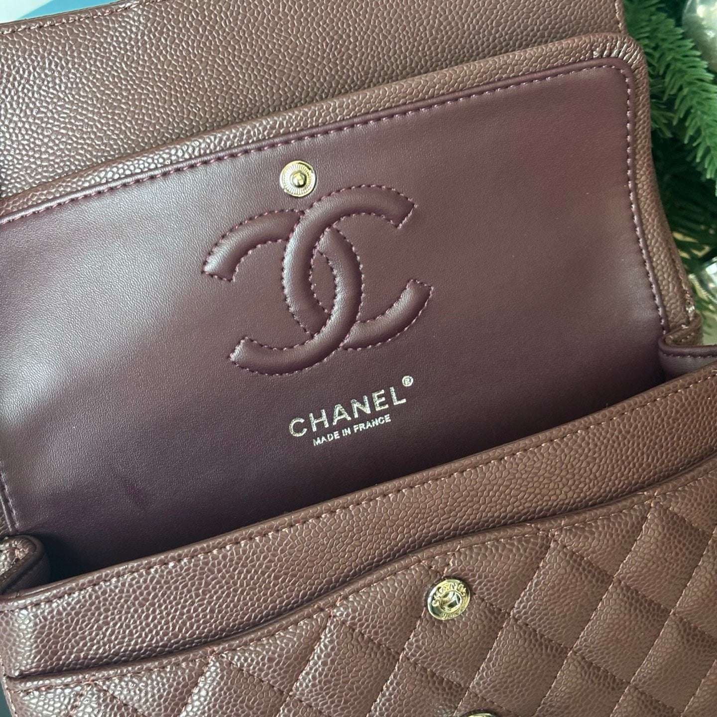 Burgundy Classic Flap Bag Lovely Pink Cherry