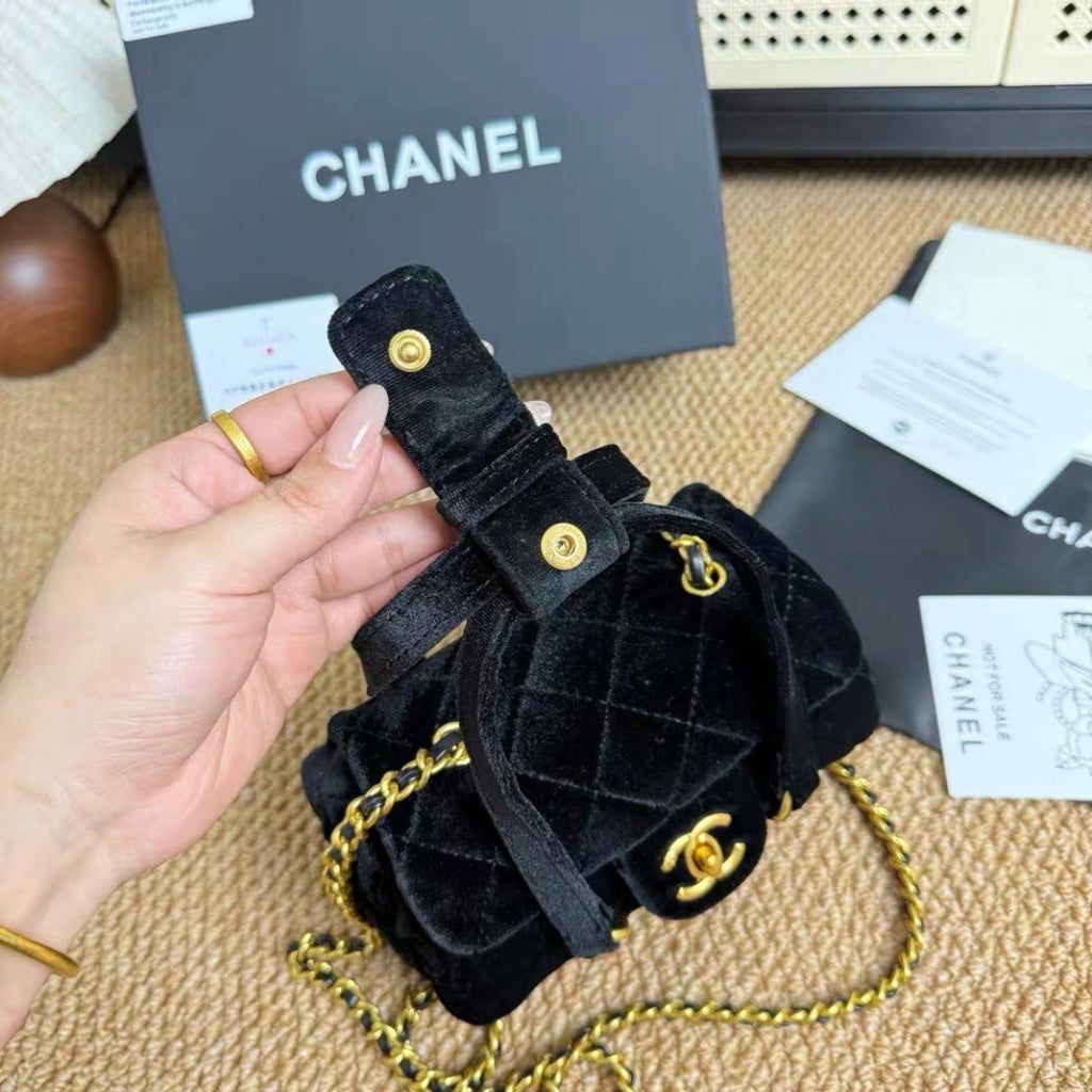 Velvet mini Bowling Bag