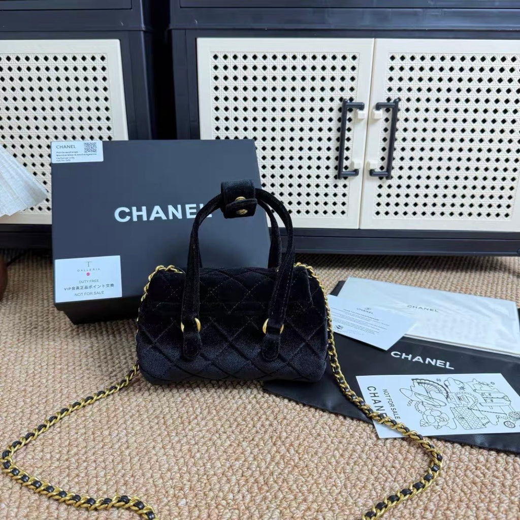 Velvet mini Bowling Bag