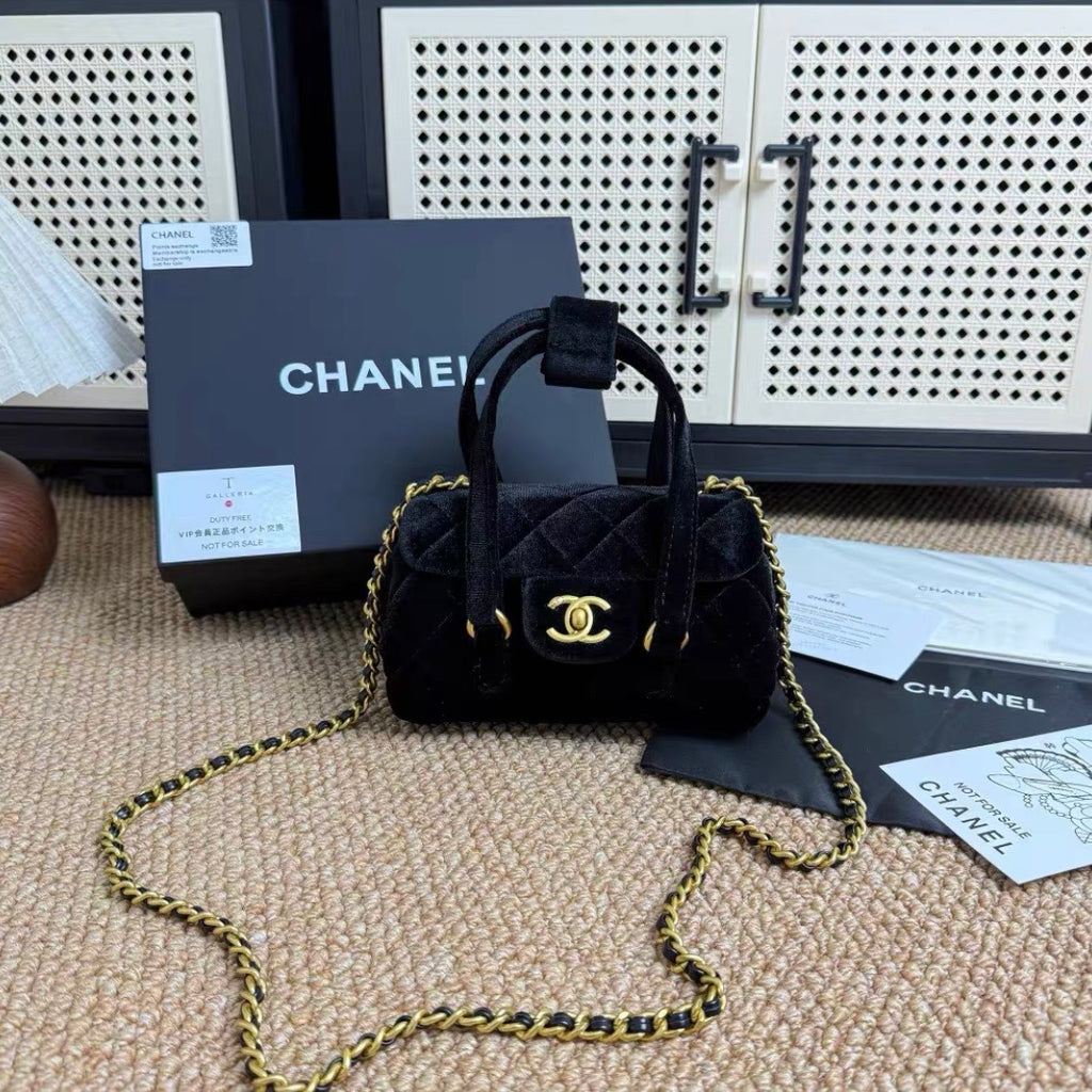 Velvet mini Bowling Bag