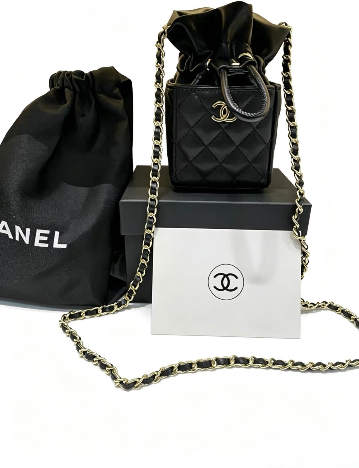 CHANEL Beauty / Makeup line mini top bag – Gift With Purchase (GWP) item Black0