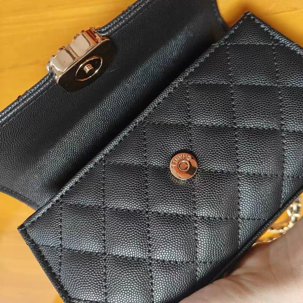 GWP Chanel Beauty Vip Gift RECTANGLE MAKEUP BAG WITH CHAIN NIB9