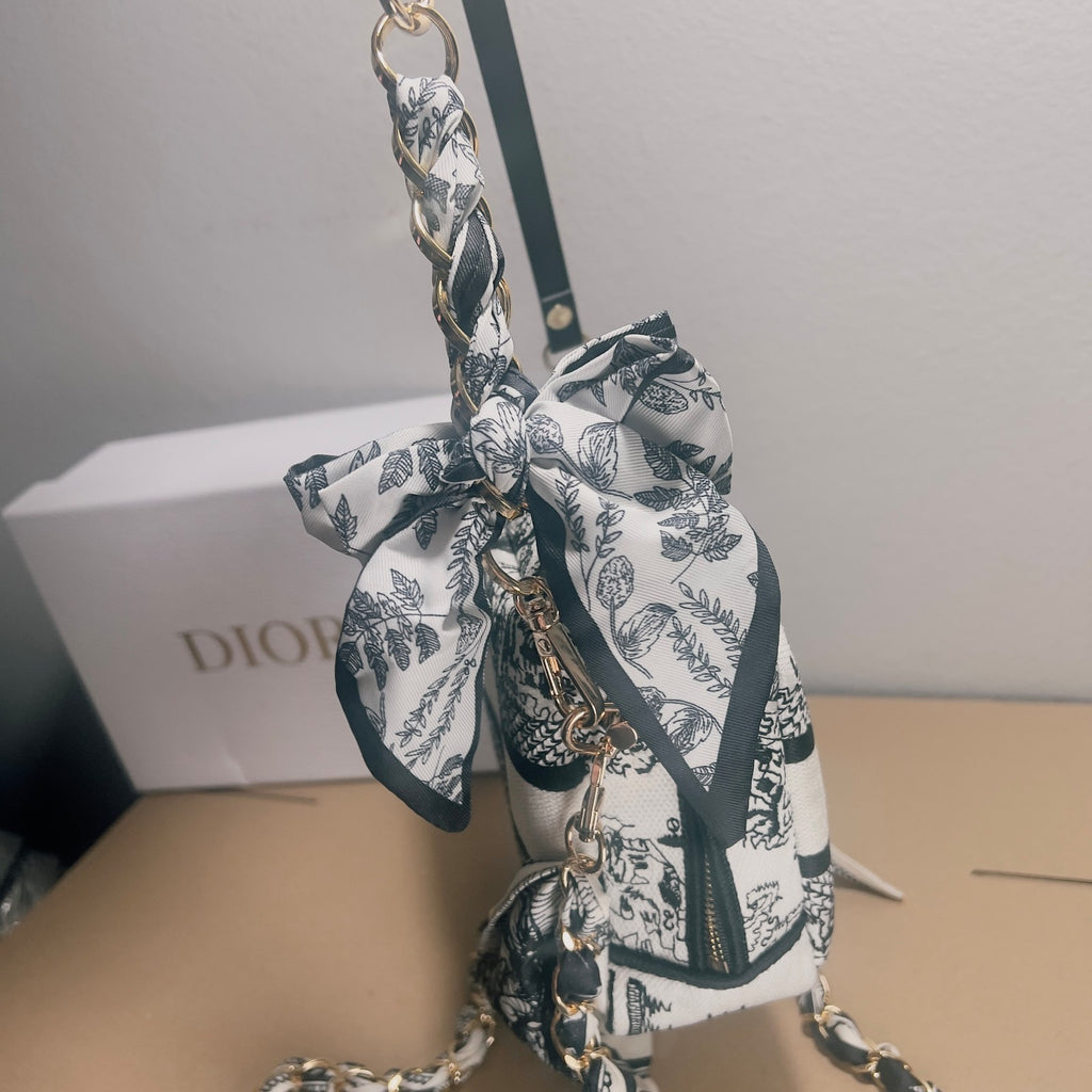 CHRISTIAN DIOR GWP COSMETIC BAG  DIY MODIFIED VERSION WITH DOUBLE CHAIN STRAPS3