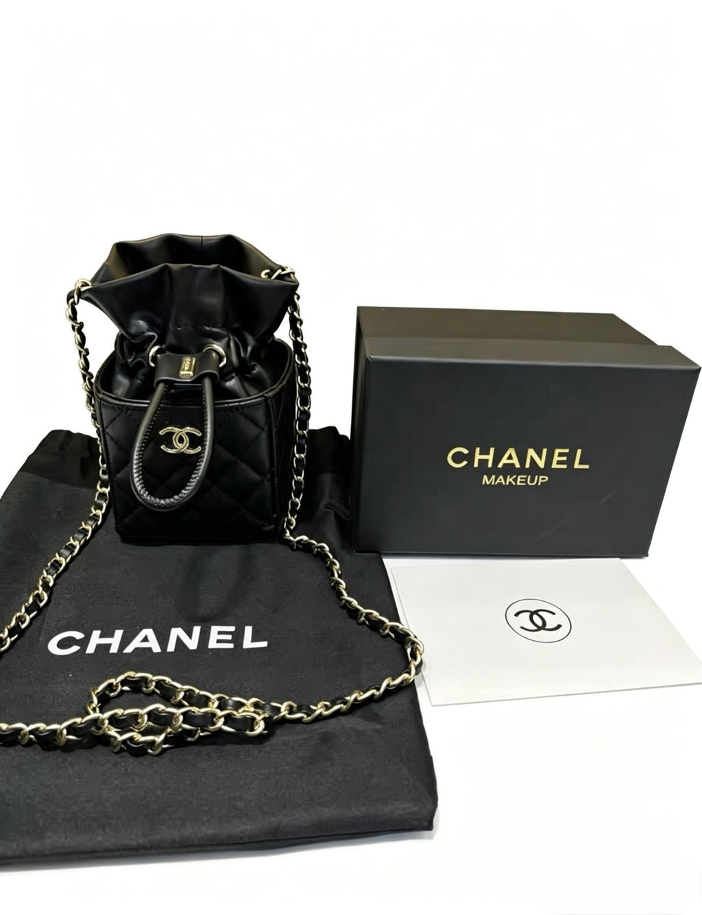 CHANEL Beauty / Makeup line mini top bag – Gift With Purchase (GWP) item Black6