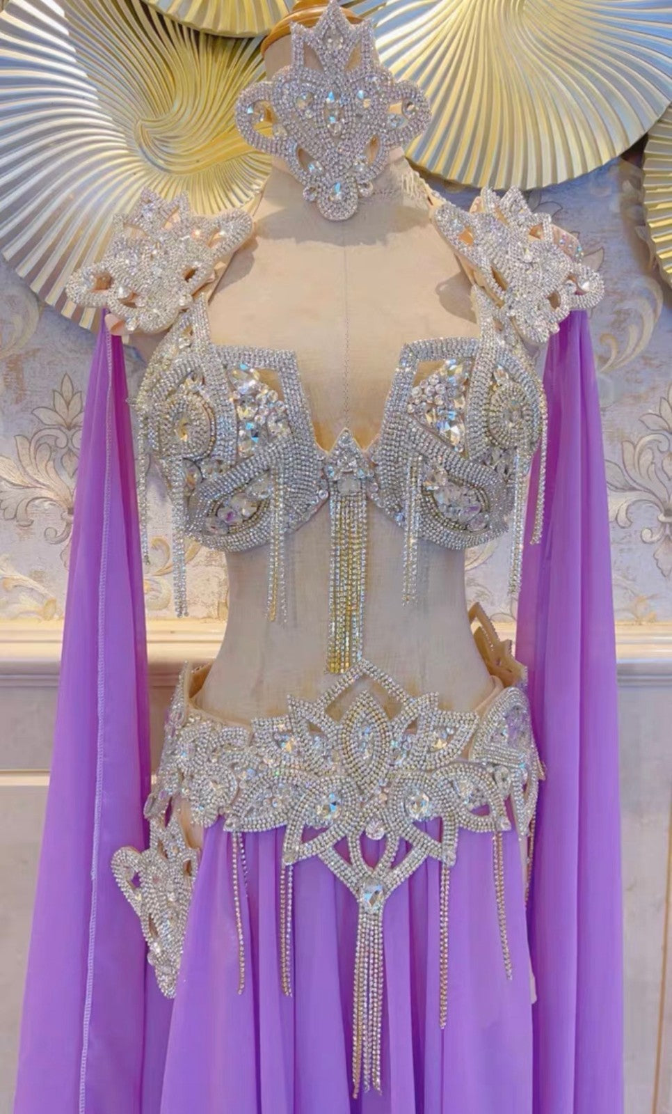 Custom Made Professional Belly Dance Costume Oriental Designs For Performance5