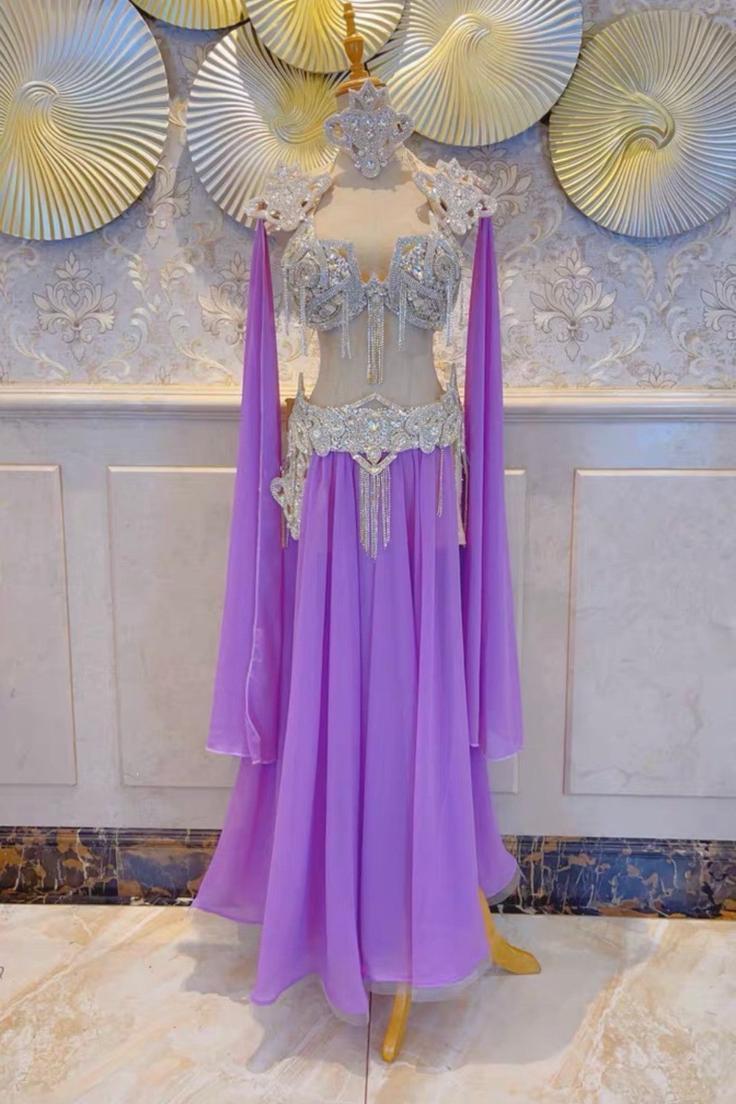 Custom Made Professional Belly Dance Costume Oriental Designs For Performance0