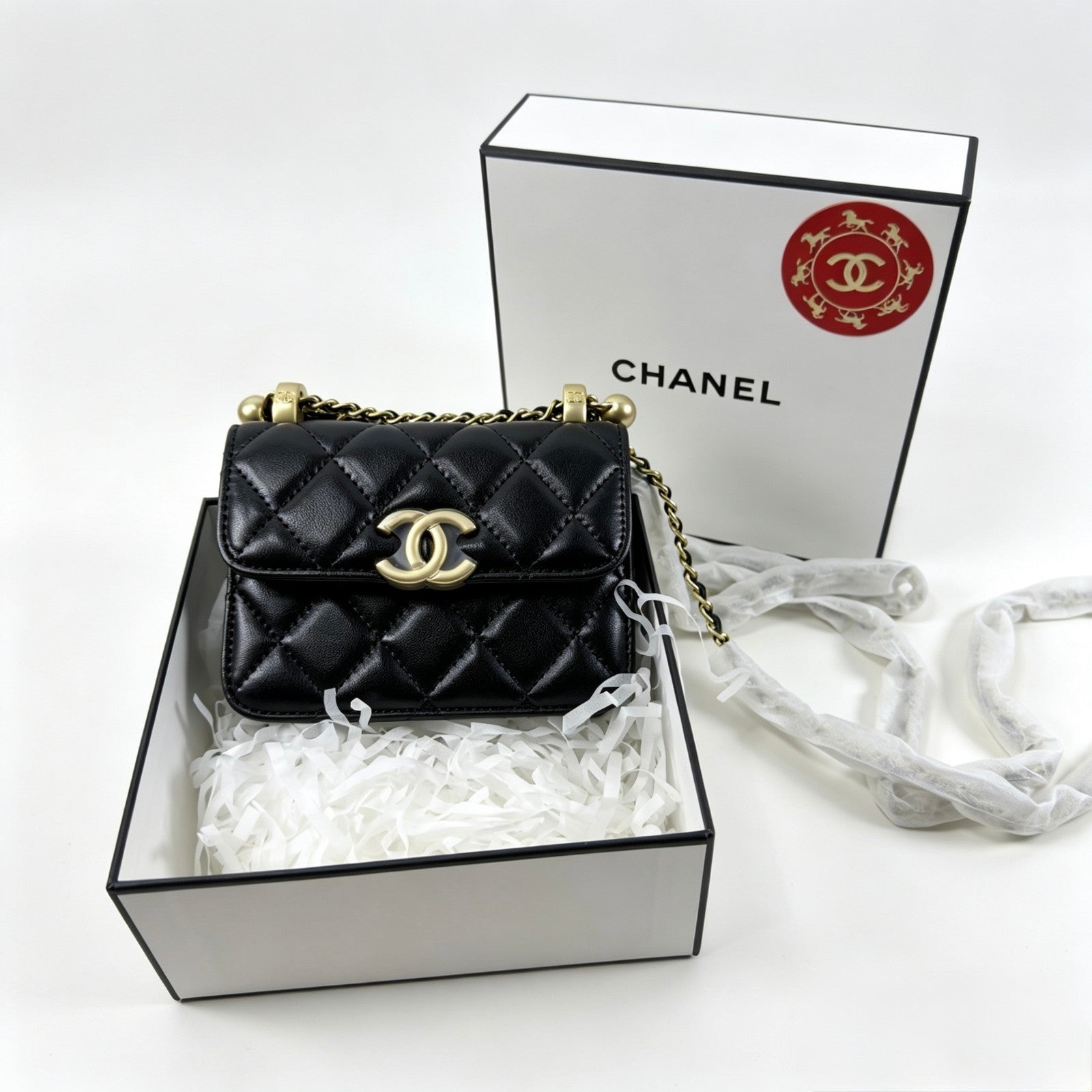 CHANEL Beauty Cosmetic Makeup Bag Black mini Bag Promotional Gift GWP0