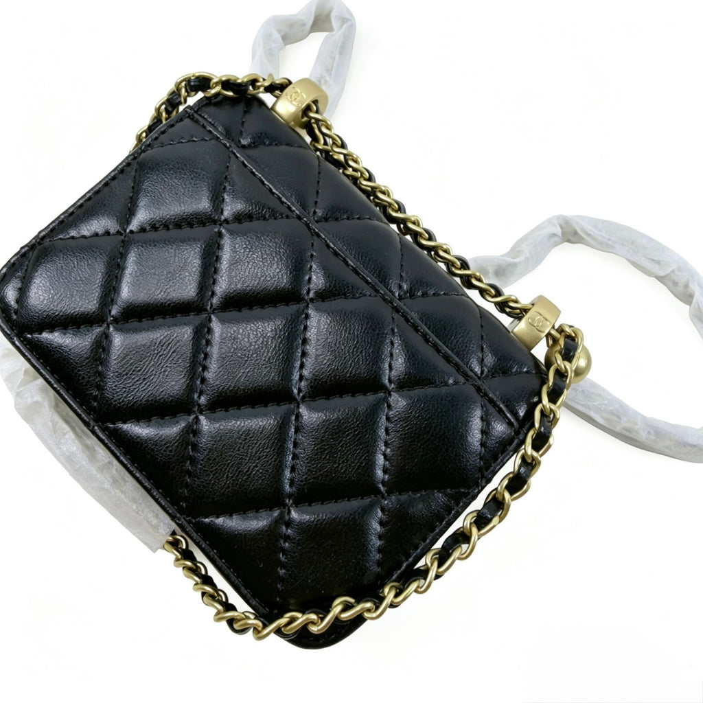 CHANEL Beauty Cosmetic Makeup Bag Black mini Bag Promotional Gift GWP6