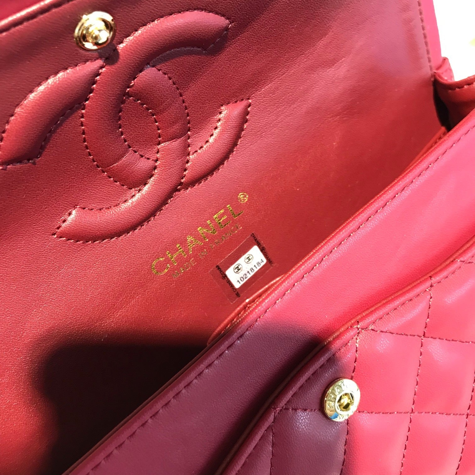 Got red Lamb skin CF 25 with Silver Lovely Pink Cherry