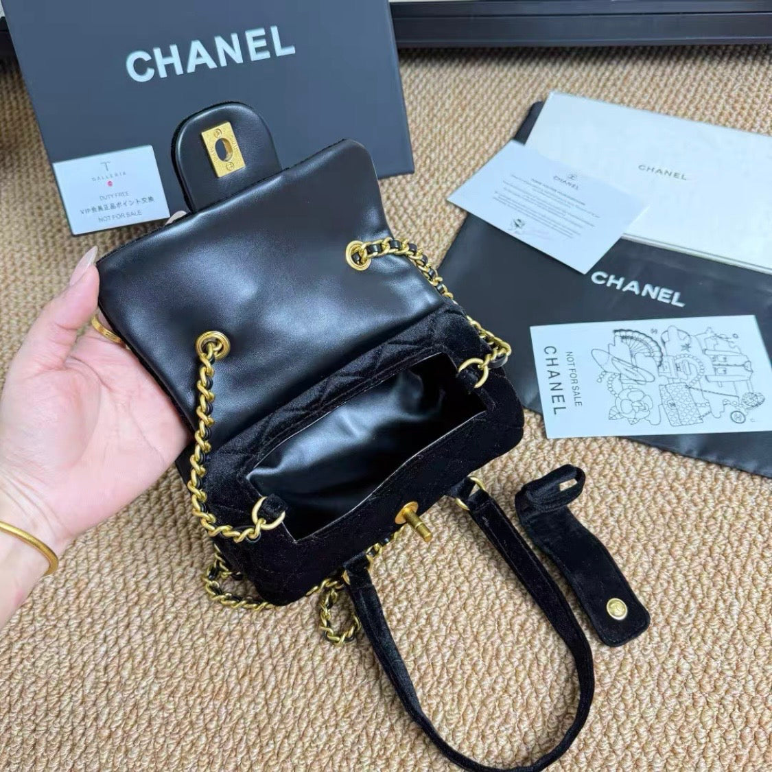 Velvet mini Bowling Bag