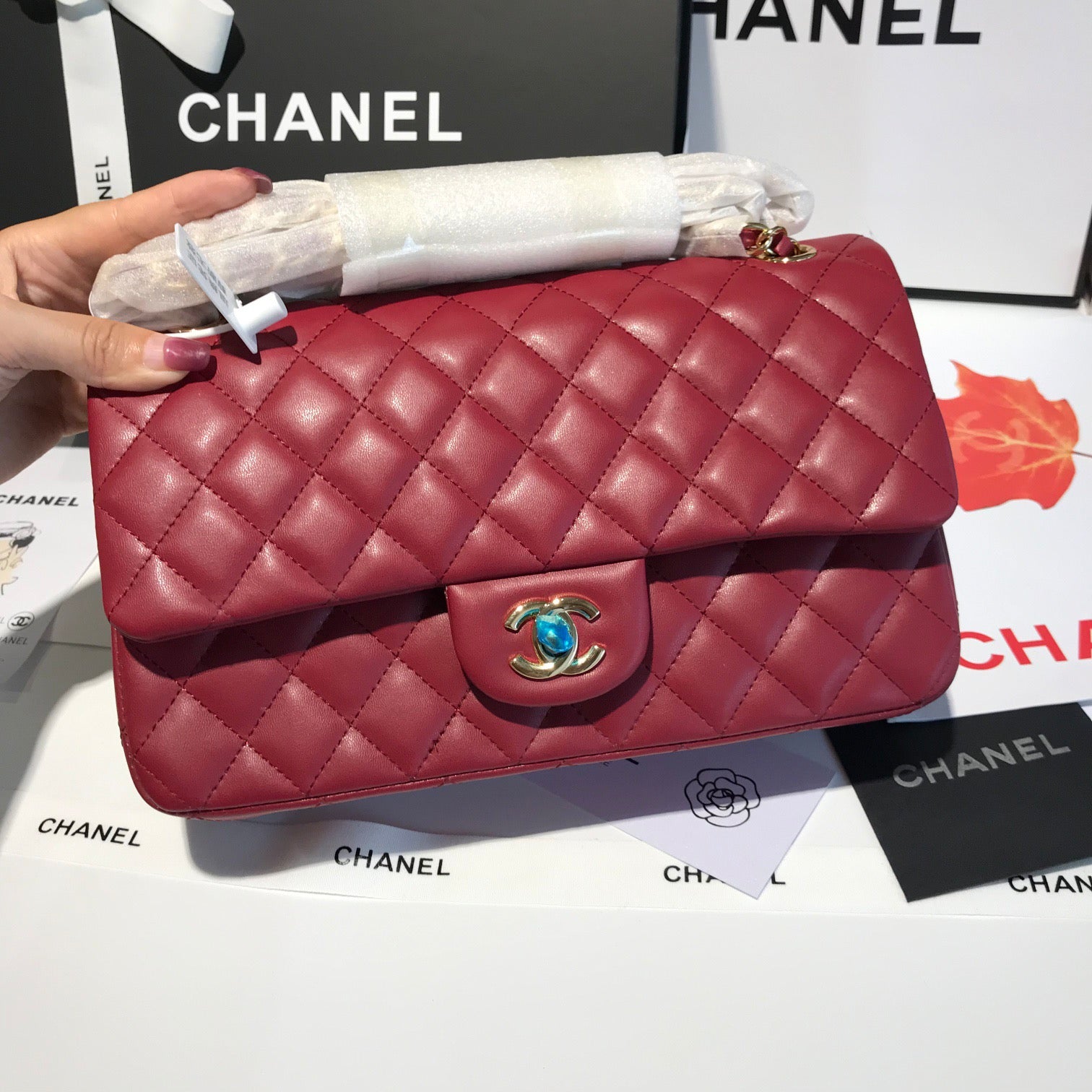 Got red Lamb skin CF 25 with Silver