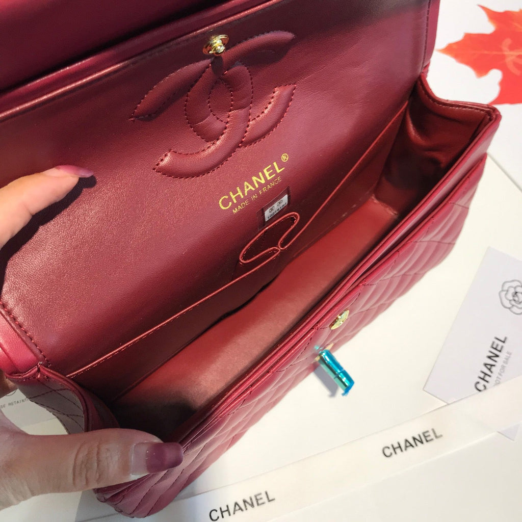 Got red Lamb skin CF 25 with Silver Lovely Pink Cherry