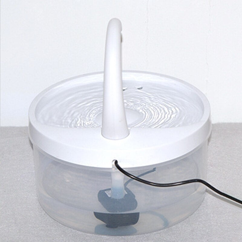 Intelligent Cat Drinking Water Fountain Automatic Circulating Water Dispenser Lovely Pink Cherry