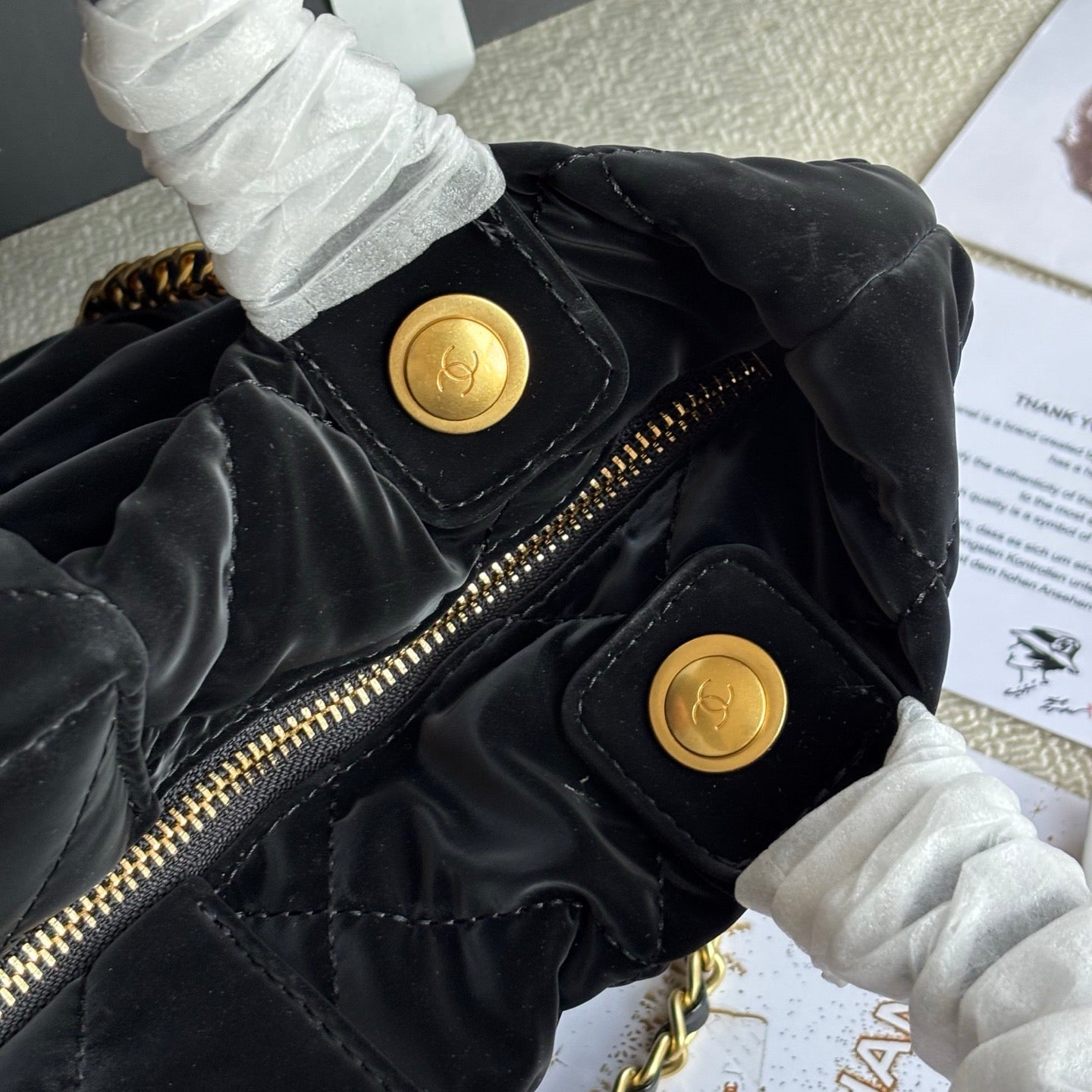 Black Cute Velvet Bow 25K