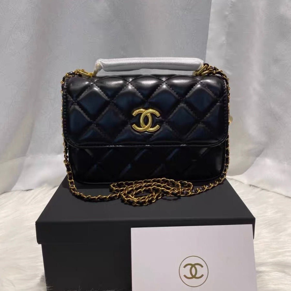 Rectangle Flap Bag with Adjustable Chain