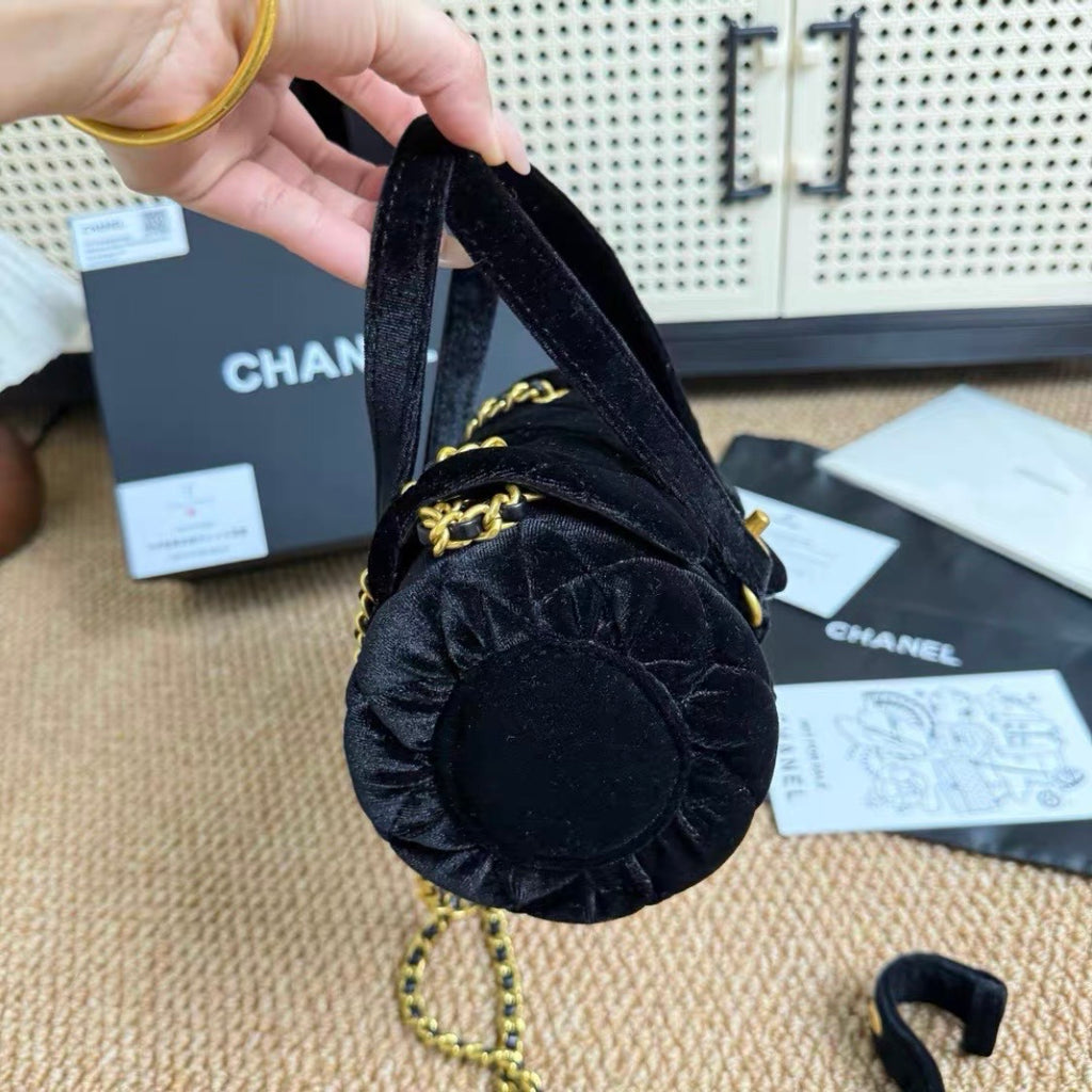 Velvet mini Bowling Bag