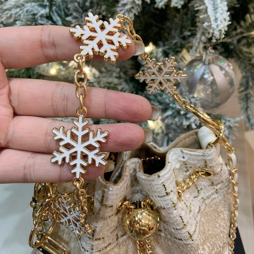 White & Gold Christmas Gift Bag