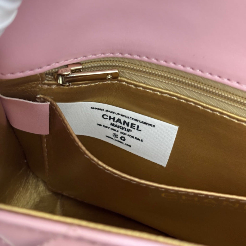 Pink Quilted Leather top Handle Flap bag Lovely Pink Cherry
