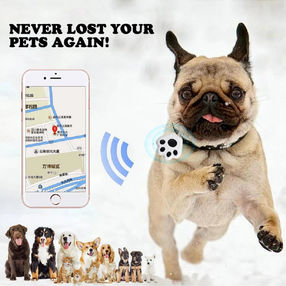 Pet Tracking Wireless Bluetooth Connection Positioning Alarm Device Lovely Pink Cherry