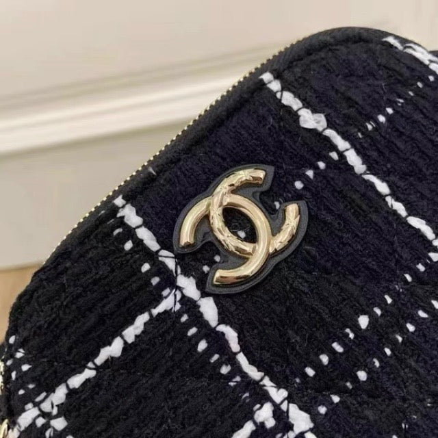 Tweed Crossbody Mini Shell Bag