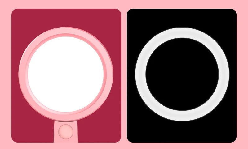 Professional Makeup Beauty Live Selfie Ring Light with Tripod and Mobile Phone Holder Lovely Pink Cherry