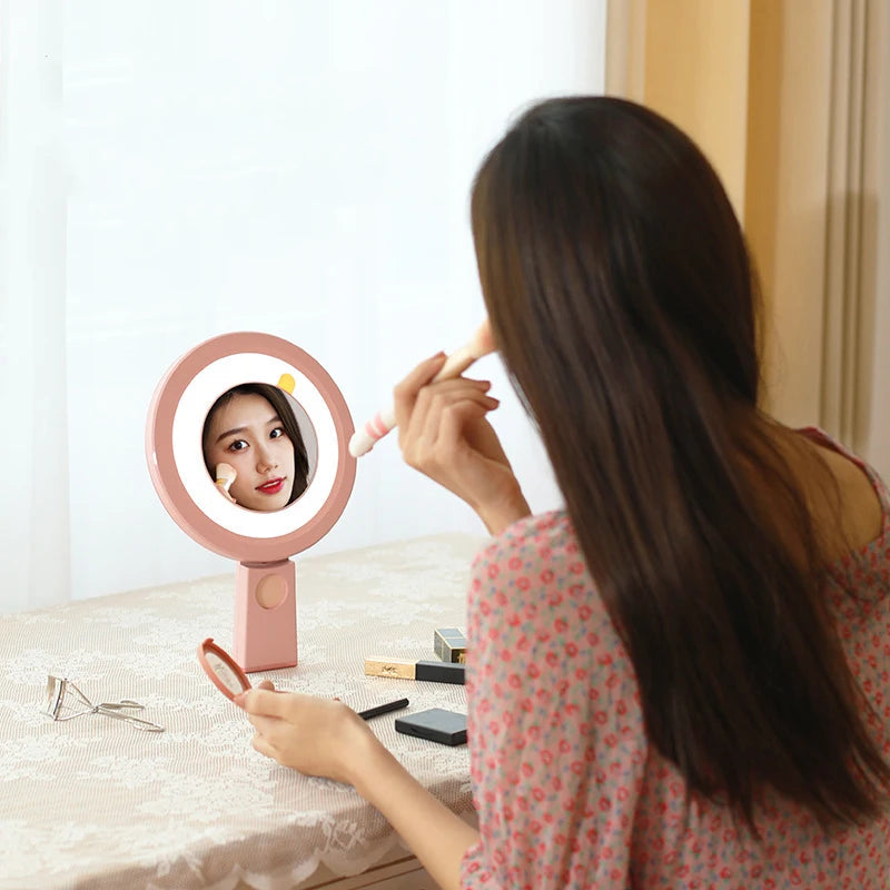 Professional Makeup Beauty Live Selfie Ring Light with Tripod and Mobile Phone Holder Lovely Pink Cherry