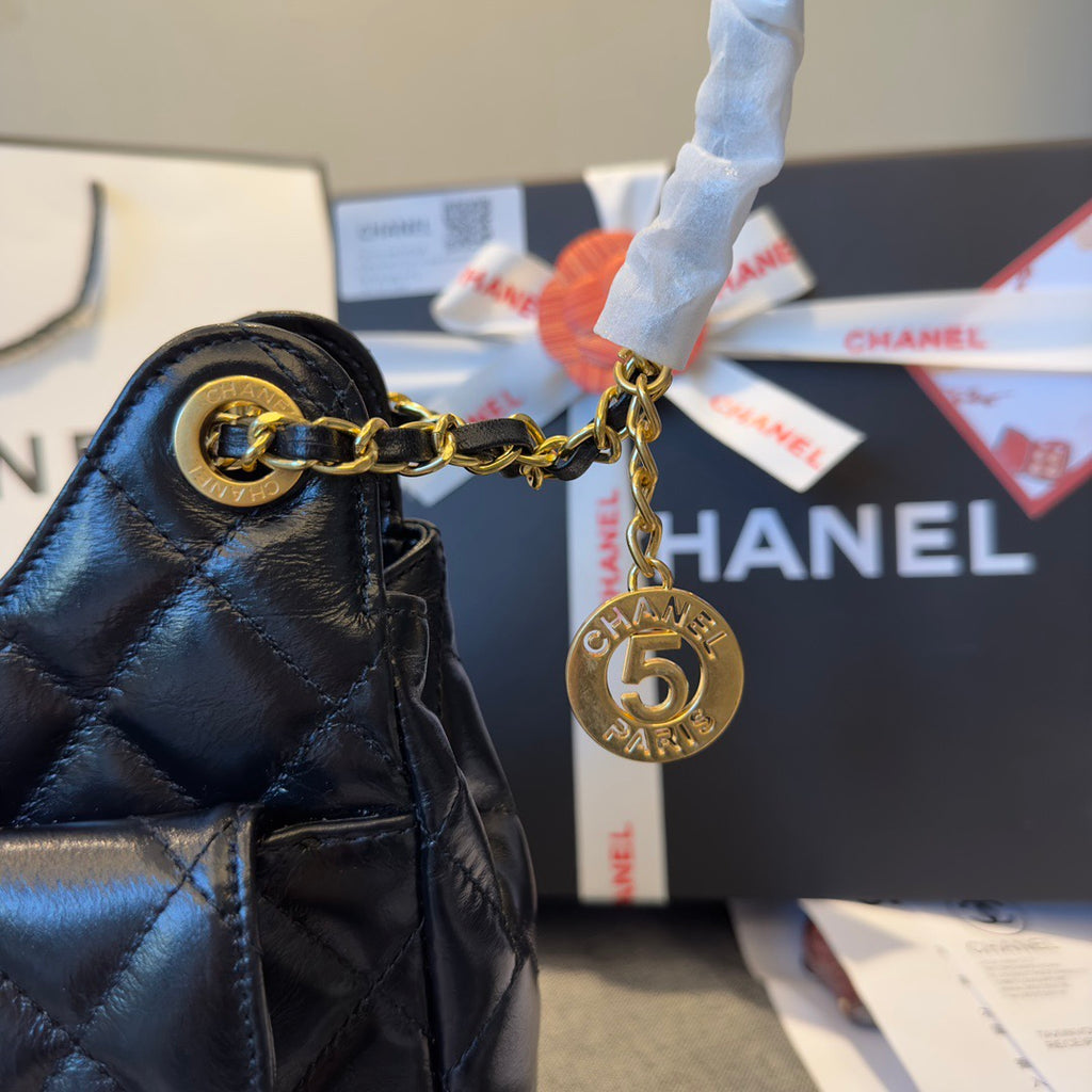 Sheepskin Mini 23 Bag with Pearl Charm