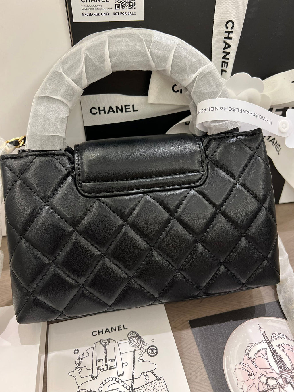 Black 23K Kelly Bag Leather