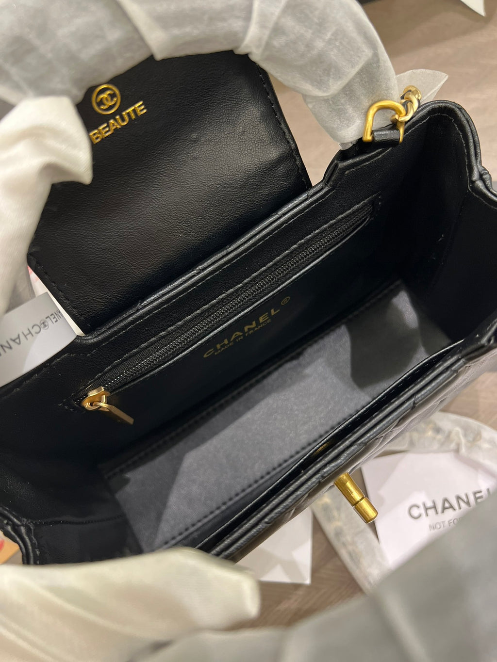 Black 23K Kelly Bag Leather