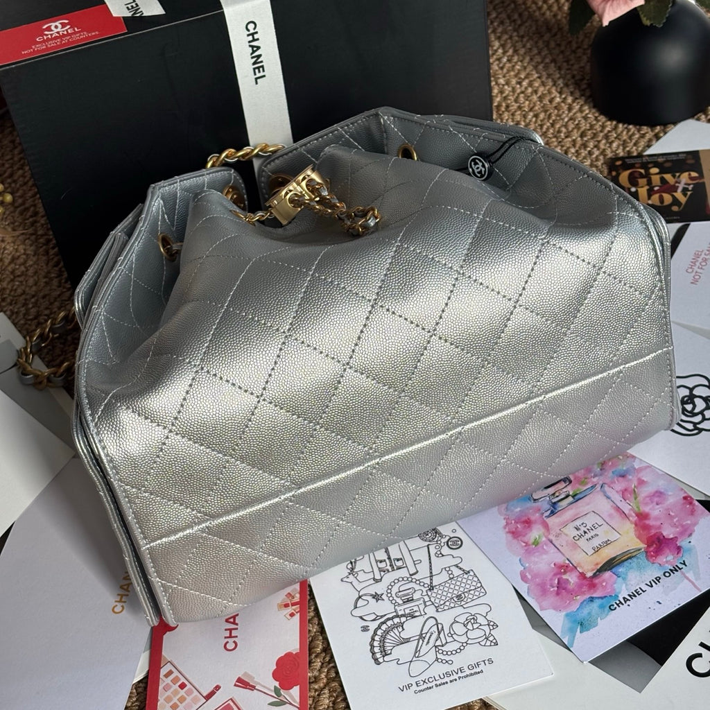 Leather Mini Hobo Bag