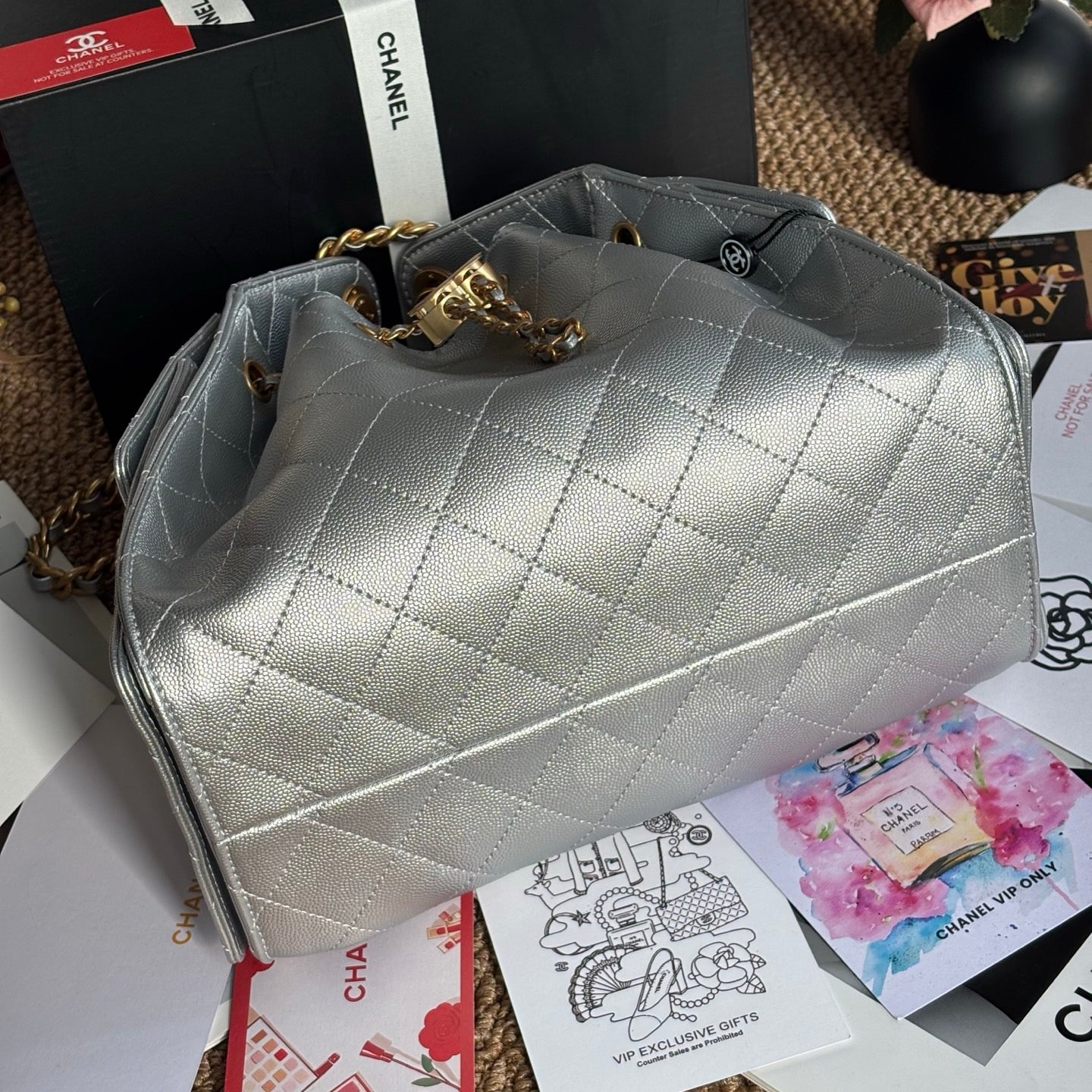 Leather Mini Hobo Bag