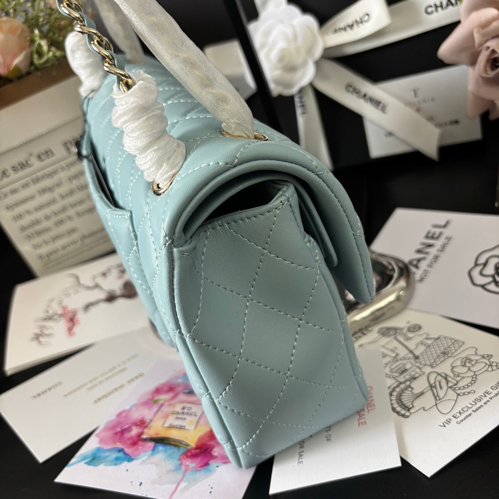 Sheepskin Baby Blue Classic Flap Medium