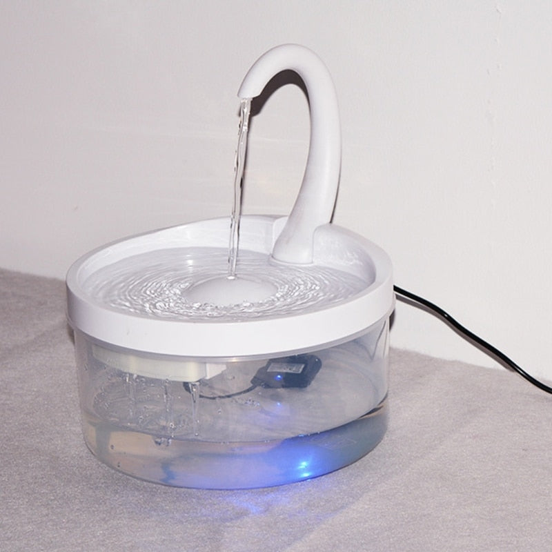 Intelligent Cat Drinking Water Fountain Automatic Circulating Water Dispenser Lovely Pink Cherry