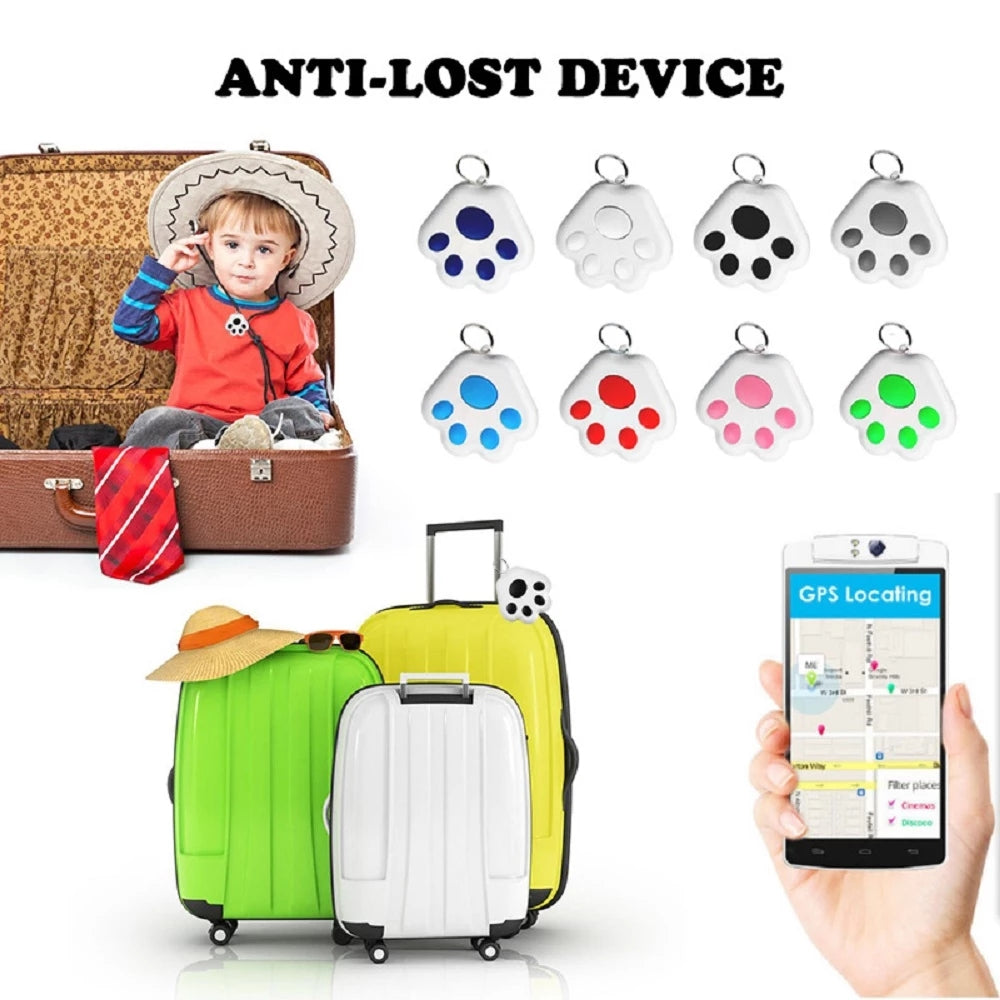 Pet Tracking Wireless Bluetooth Connection Positioning Alarm Device Lovely Pink Cherry
