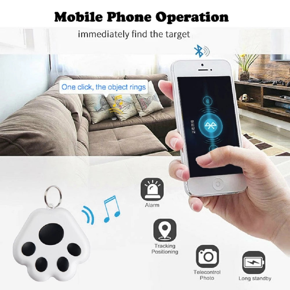 Pet Tracking Wireless Bluetooth Connection Positioning Alarm Device Lovely Pink Cherry