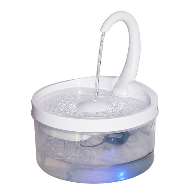 Intelligent Cat Drinking Water Fountain Automatic Circulating Water Dispenser Lovely Pink Cherry