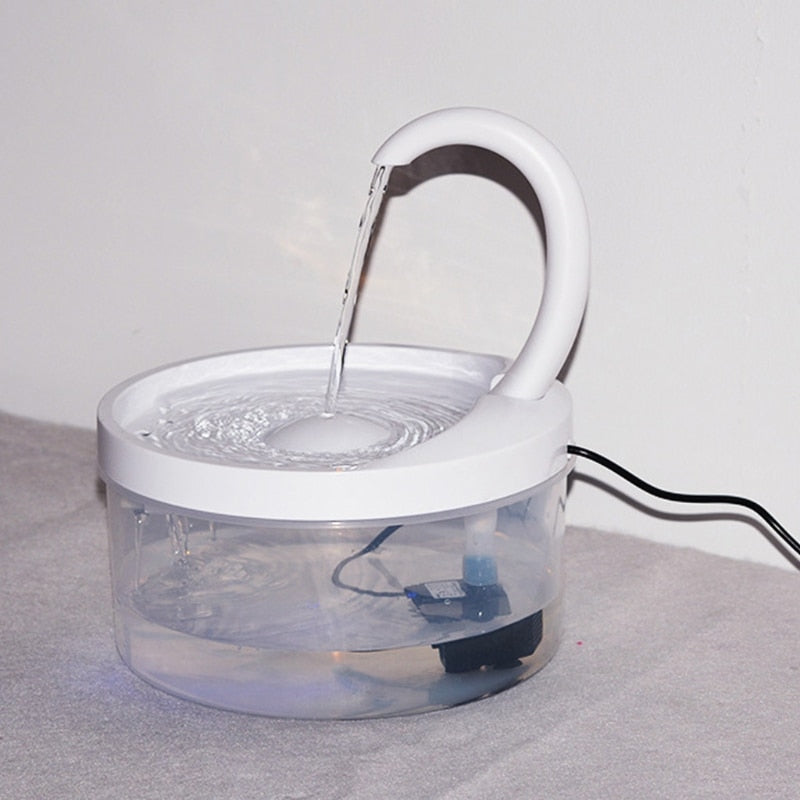 Intelligent Cat Drinking Water Fountain Automatic Circulating Water Dispenser Lovely Pink Cherry