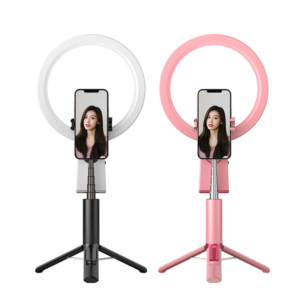 Professional Makeup Beauty Live Selfie Ring Light with Tripod and Mobile Phone Holder Lovely Pink Cherry
