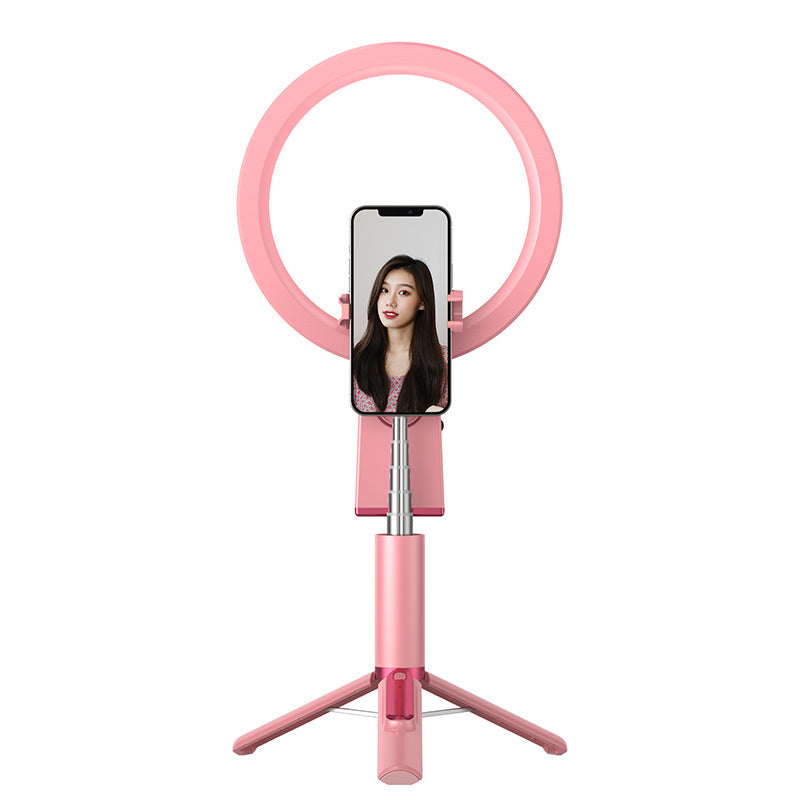 Professional Makeup Beauty Live Selfie Ring Light with Tripod and Mobile Phone Holder Lovely Pink Cherry
